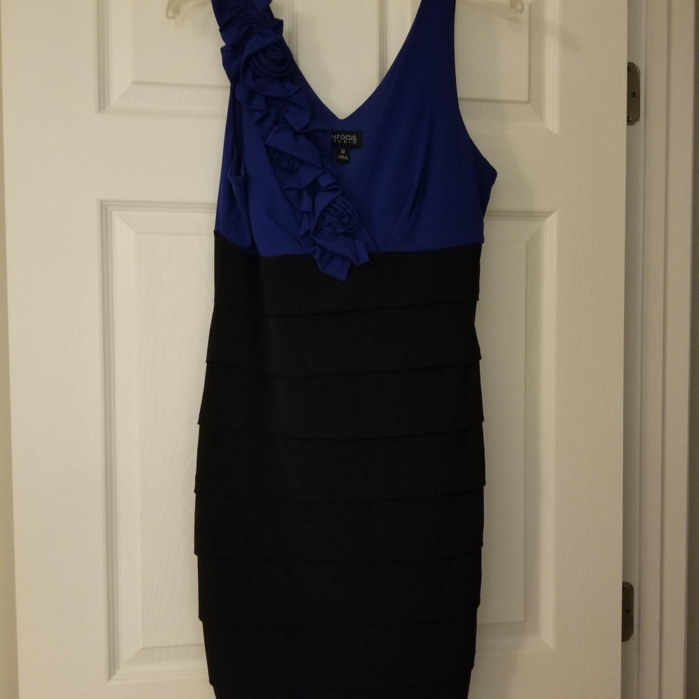 Blue and Black dress